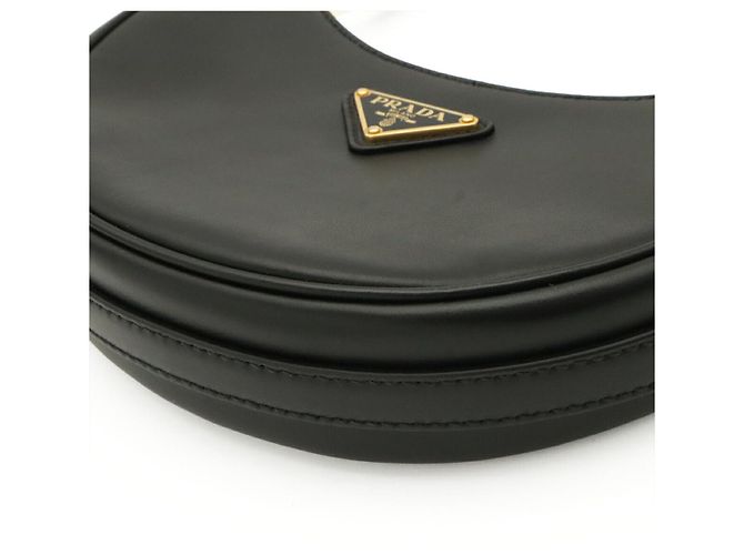 Borsa a tracolla Prada Arche in pelle Nero - vista 3