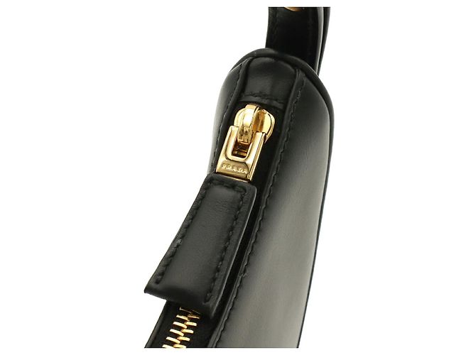 Borsa a tracolla Prada Arche in pelle Nero - vista 5