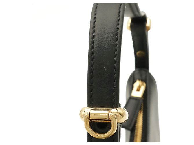 Borsa a tracolla Prada Arche in pelle Nero - vista 6