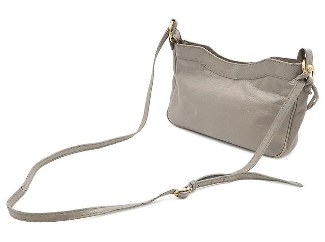 Borsa a tracolla Balenciaga Giant Hip Grigio - vista 2