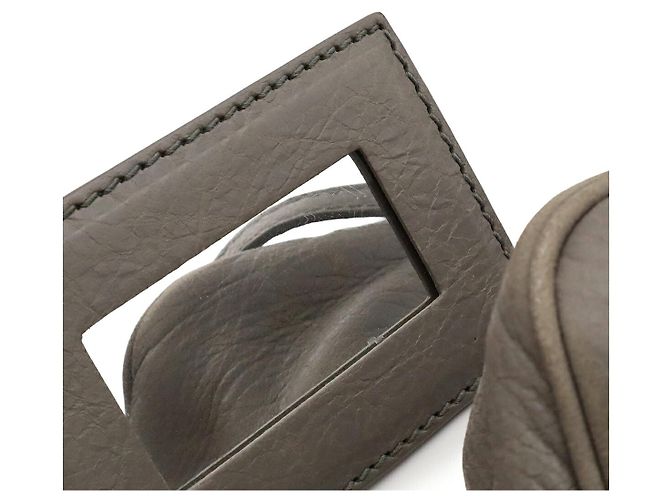 Borsa a tracolla Balenciaga Giant Hip Grigio - vista 8