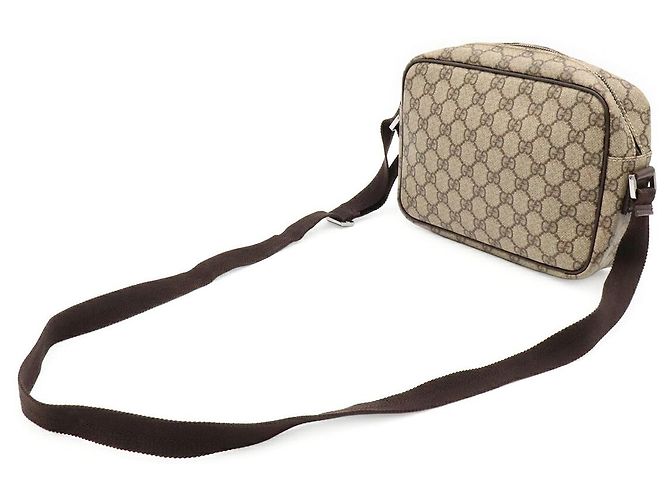 Borsa a tracolla Gucci GG Supreme Marrone Beige - vista 2