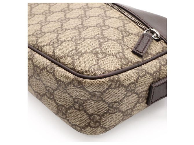 Borsa a tracolla Gucci GG Supreme Marrone Beige - vista 3