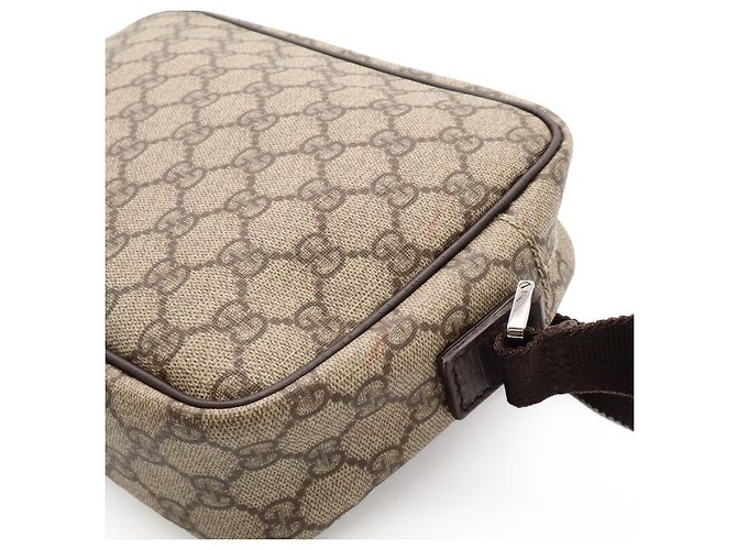 Borsa a tracolla Gucci GG Supreme Marrone Beige - vista 7