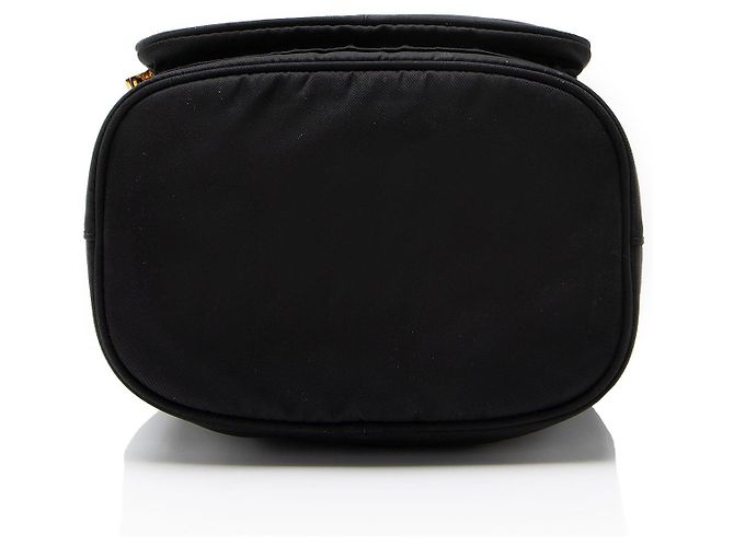 Prada Re-Nylon Duet Beuteltasche mit Kordzug Schwarz - Ansicht 4