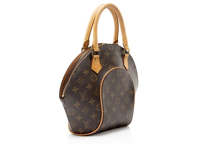 Borsa Louis Vuitton Vintage Monogram Canvas Ellipse PM Marrone - vista 2
