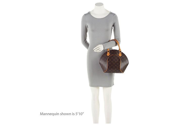 Borsa Louis Vuitton Vintage Monogram Canvas Ellipse PM Marrone - vista 5