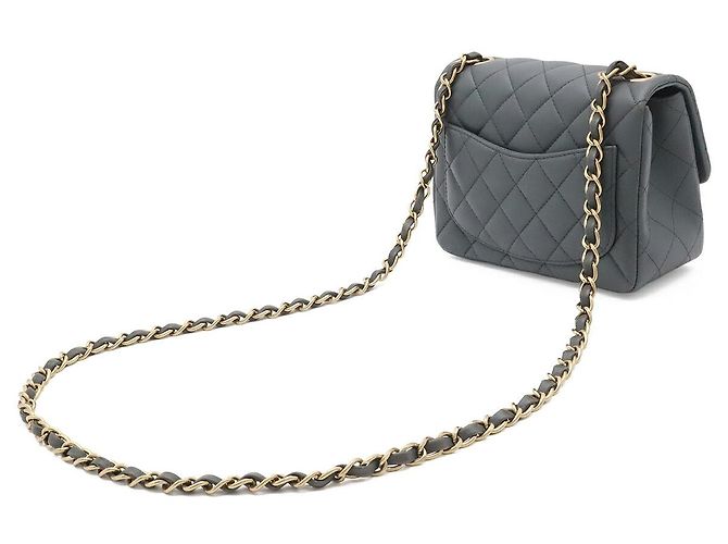 Borsa Chanel Matelasse Mini Flap Bag Grigio - vista 2