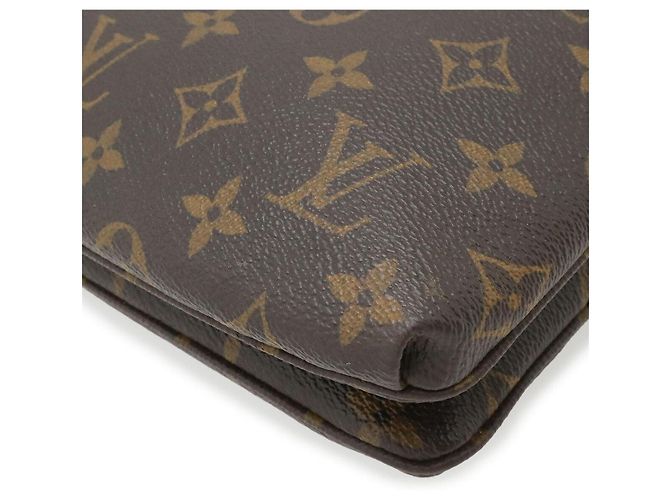 Borsa a tracolla Louis Vuitton Monogram Twice Nero - vista 3