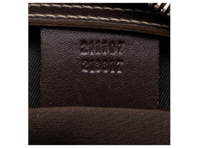 Borsa Messenger Gucci GG Supreme con zip frontale Marrone Beige - vista 6