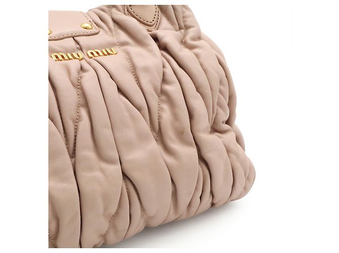 Borsa Miu Miu Matelassé Gather Rosa - vista 8