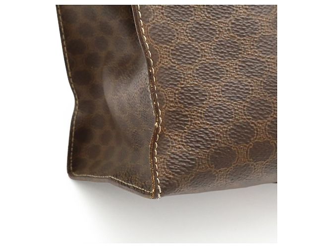 Edge Céline Borsa Tote Celine Macadam Marrone - vista 8