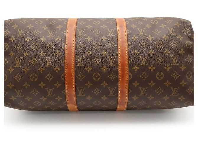 Borsa da viaggio Louis Vuitton Keepall Marrone - vista 8