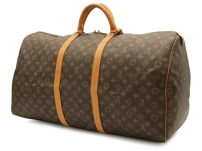 Borsa da viaggio Louis Vuitton Keepall Marrone - vista 2