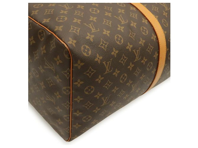 Borsa da viaggio Louis Vuitton Keepall Marrone - vista 3