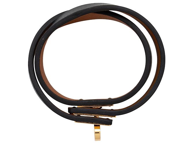 Hermès Bracciale Kelly Double Tour in pelle Box Calfskin Hermes Nero - vista 2