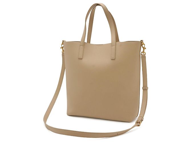 Autre Marque Yves Saint Laurent Toy Shopping Tote Marrone Beige - vista 2