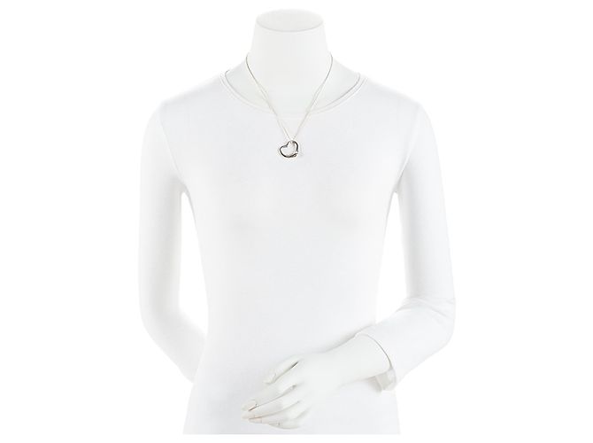 Collana Tiffany & Co. Elsa Peretti Open Heart 27mm Large in argento sterling Metallico - vista 2