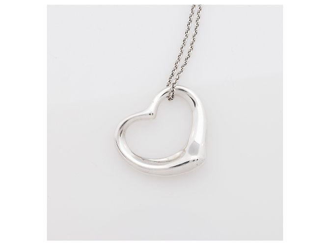 Collana Tiffany & Co. Elsa Peretti Open Heart 27mm Large in argento sterling Metallico - vista 5