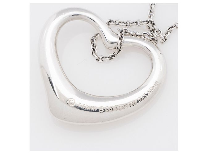 Collana Tiffany & Co. Elsa Peretti Open Heart 27mm Large in argento sterling Metallico - vista 6