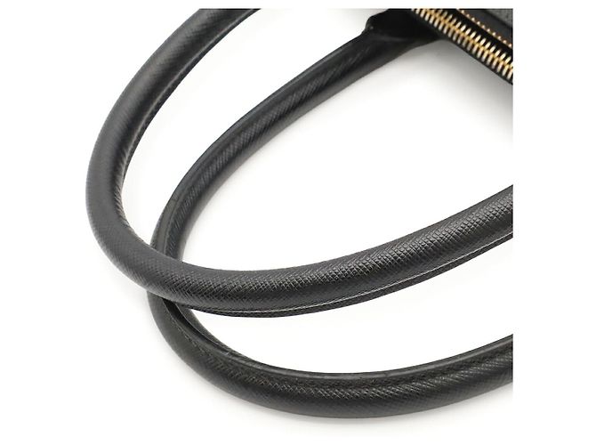 Borsa Prada Galleria Triangle Logo Nero - vista 4