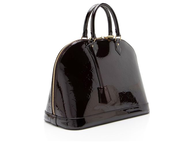 Borsa Satchel Louis Vuitton Monogram Vernis Alma GM Rosso - vista 2
