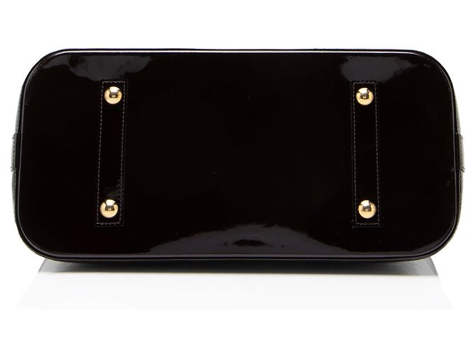 Borsa Satchel Louis Vuitton Monogram Vernis Alma GM Rosso - vista 4