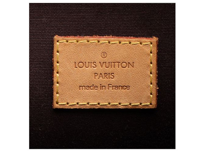 Borsa Satchel Louis Vuitton Monogram Vernis Alma GM Rosso - vista 8