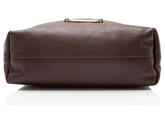 Borsa a tracolla Burberry House Check Leather Little Crush Marrone Beige - vista 4