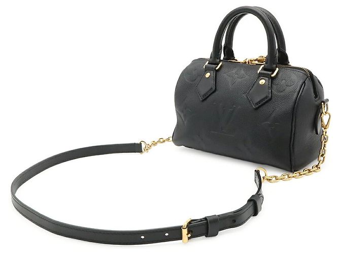 Borsa Louis Vuitton Speedy Bandoulière Nero - vista 2