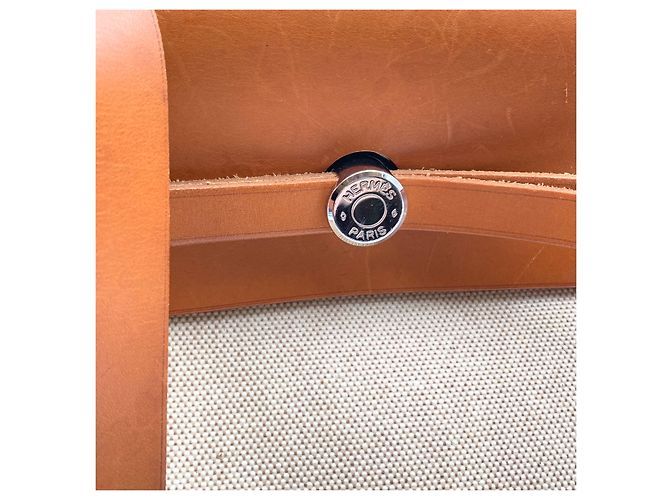 Louis Vuitton Vintage Cloth Handtasche Herbag Braun Beige - Ansicht 5