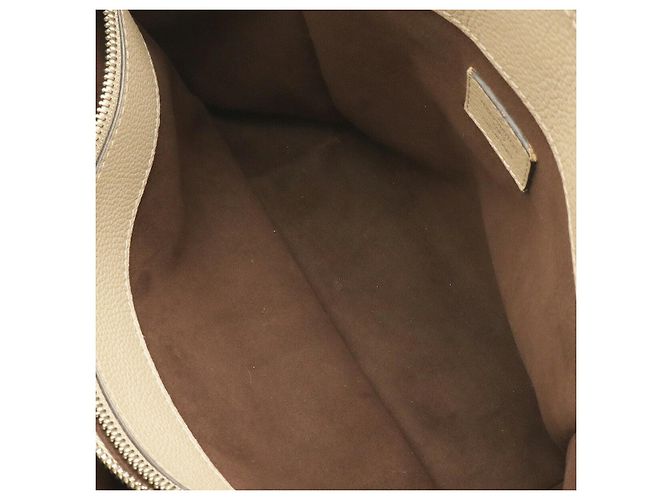 Borsa Tote Louis Vuitton Monogram Mahina Marrone Beige - vista 6