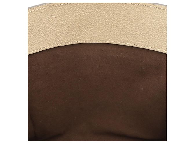 Borsa Tote Louis Vuitton Monogram Mahina Marrone Beige - vista 8