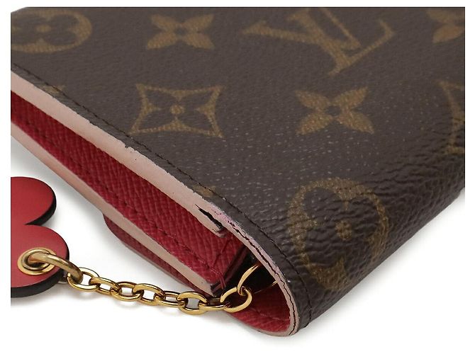 Portafoglio lungo Louis Vuitton Emilie Rosa - vista 3