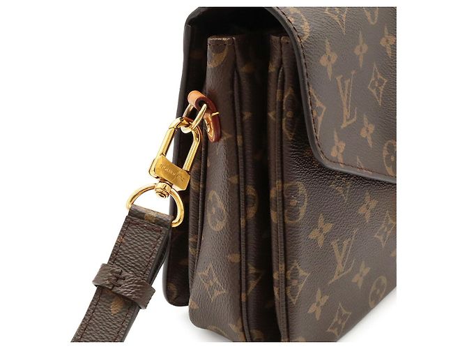 Borsa Louis Vuitton Pochette Metis MM Marrone - vista 4