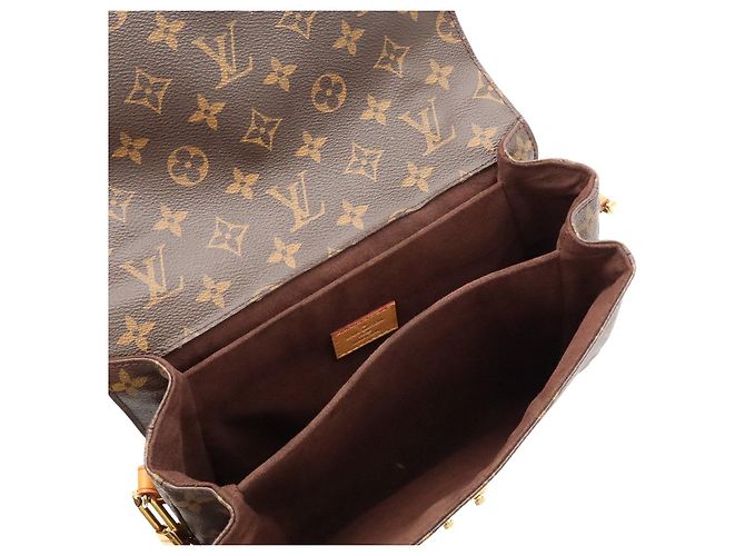 Borsa Louis Vuitton Pochette Metis MM Marrone - vista 7