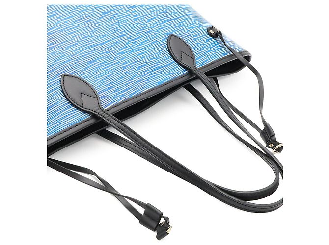 Louis Vuitton Neverfull MM Tote Tasche Blau - Ansicht 4