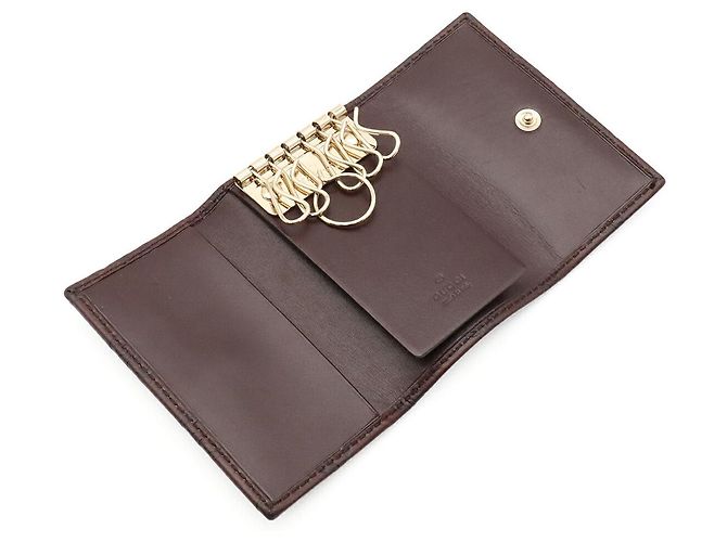 Portachiavi Gucci per 6 chiavi marrone - vista 4