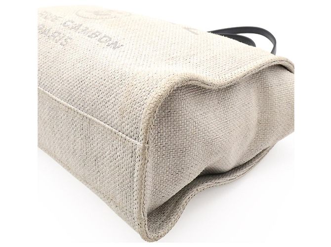 Borsa Chanel Deauville Tote MM Multicolore - vista 3