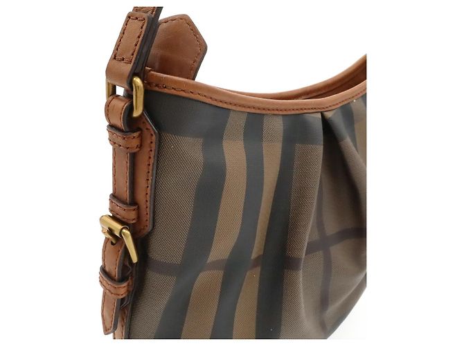 Borsa a tracolla Burberry Smoked Check Multicolore - vista 4