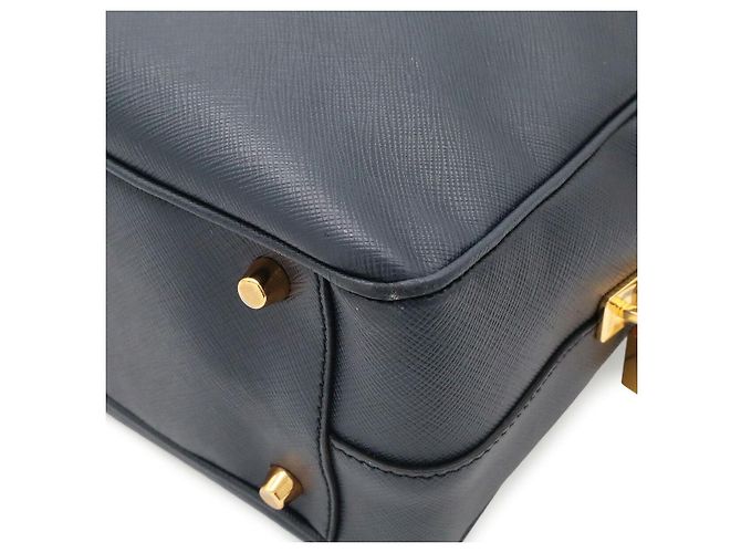 Borsa Prada Saffiano 2Way Blu - vista 3