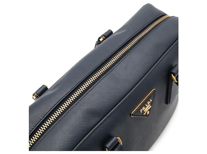 Borsa Prada Saffiano 2Way Blu - vista 7