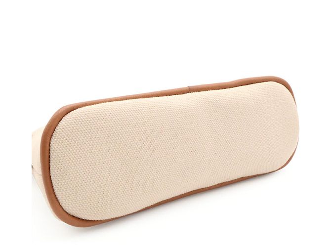 Pochette Hermès Bolide Marrone Beige in Tela - vista 5