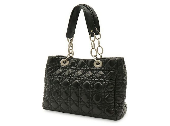 Autre Marque Dior Lady Dior Cannage Tote Nero - vista 2