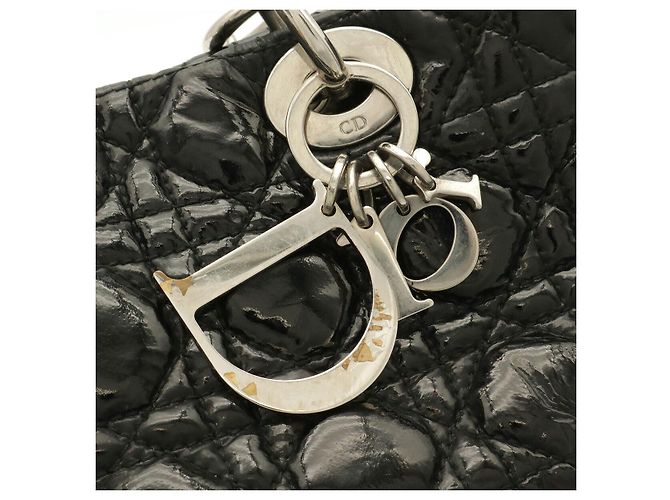 Autre Marque Dior Lady Dior Cannage Tote Nero - vista 4