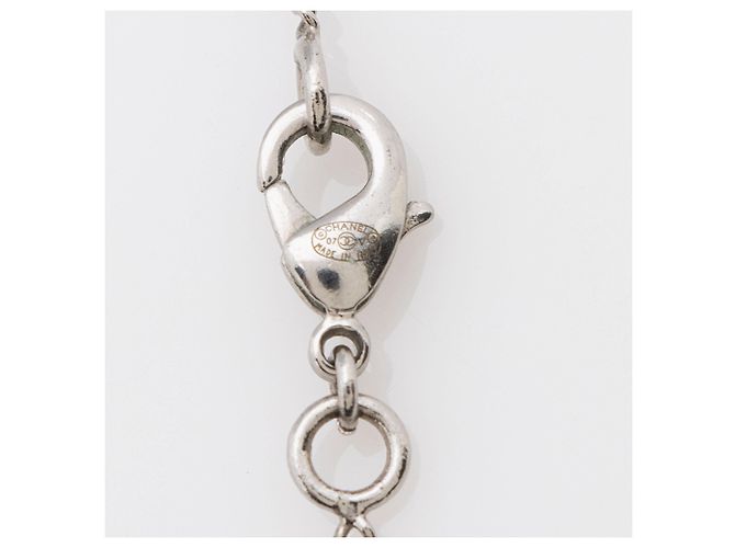Gabrielle Collar Chanel Crystal CC Plata Metálico - vista 3