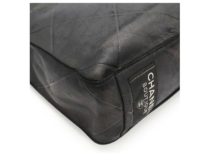 Borsa con etichetta Chanel Boutique Nero - vista 3