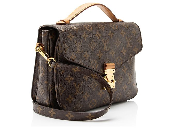 Borsa a tracolla Louis Vuitton Monogram Canvas Pochette Metis Marrone - vista 2