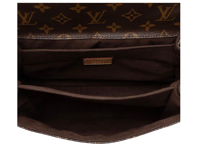Borsa a tracolla Louis Vuitton Monogram Canvas Pochette Metis Marrone - vista 7