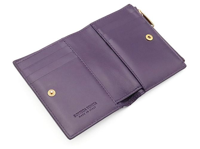 Portafoglio bifold Bottega Veneta Cassette Porpora - vista 5